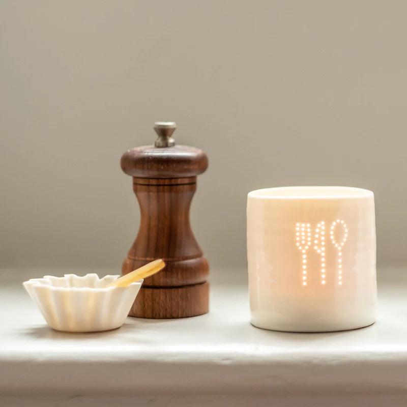Mini Foodie Teal Light Holder