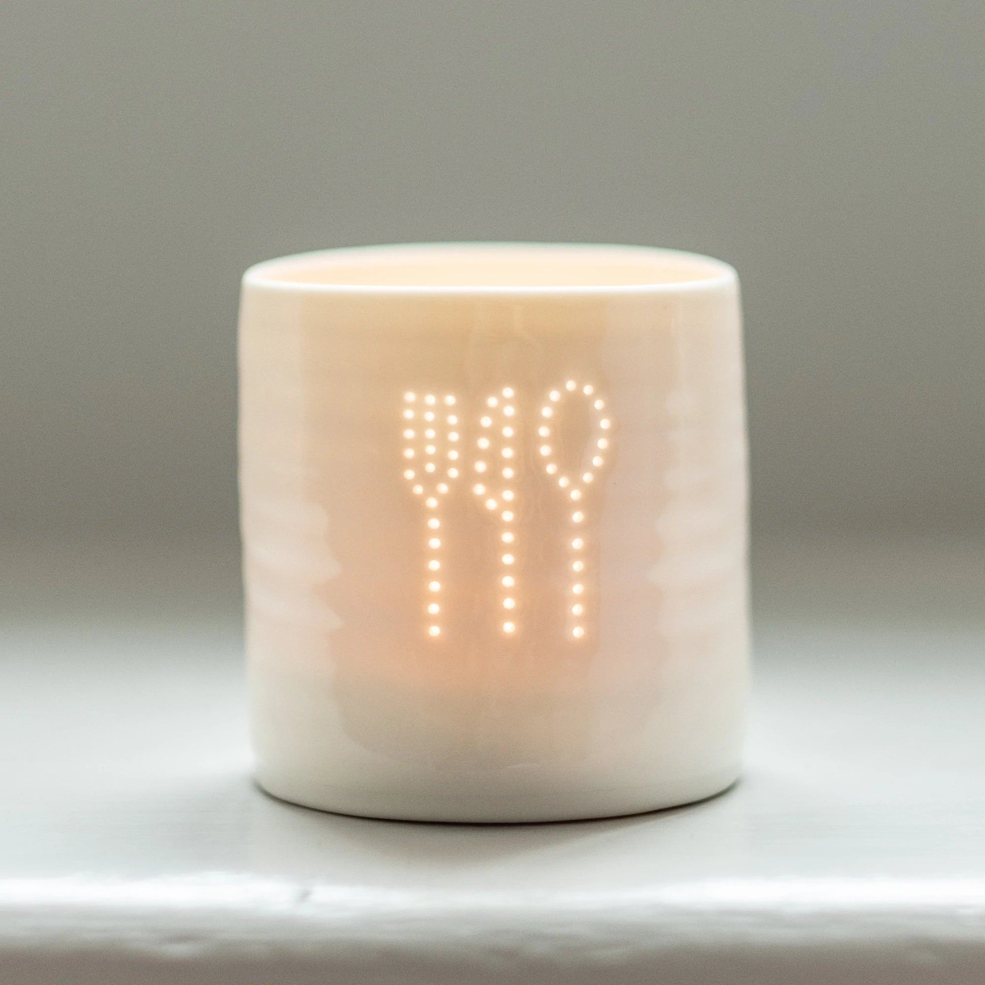 Mini Foodie Teal Light Holder
