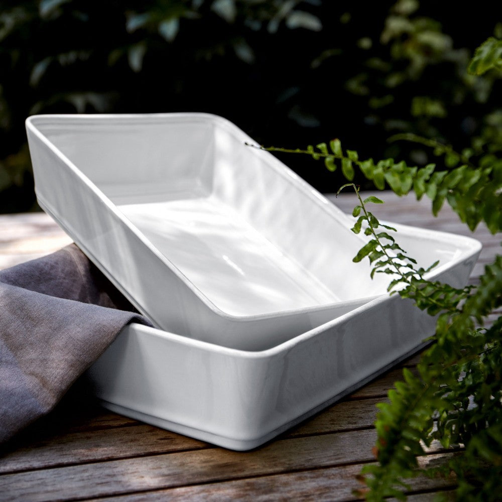 Friso White Stoneware Baking Dish