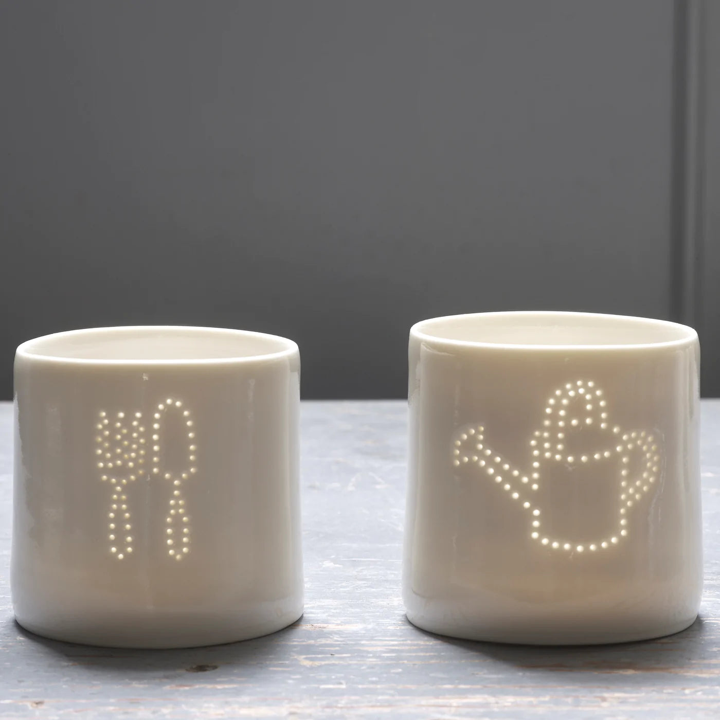 Mini Fork & Trowel Tea Light Holder