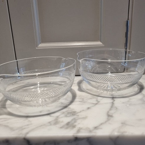 Antique Victorian Cut Wine Glass Rinsers